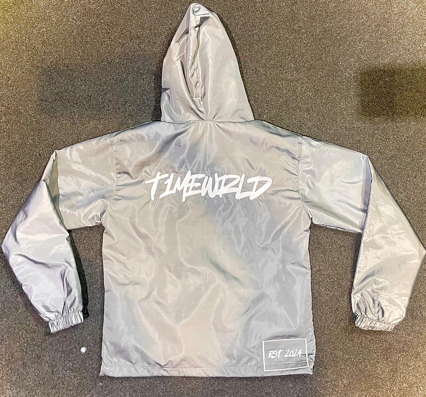 Grey Windbreaker