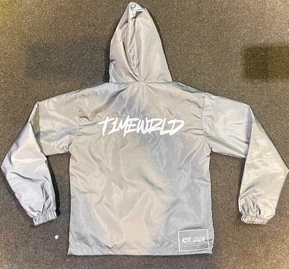 Grey Windbreaker
