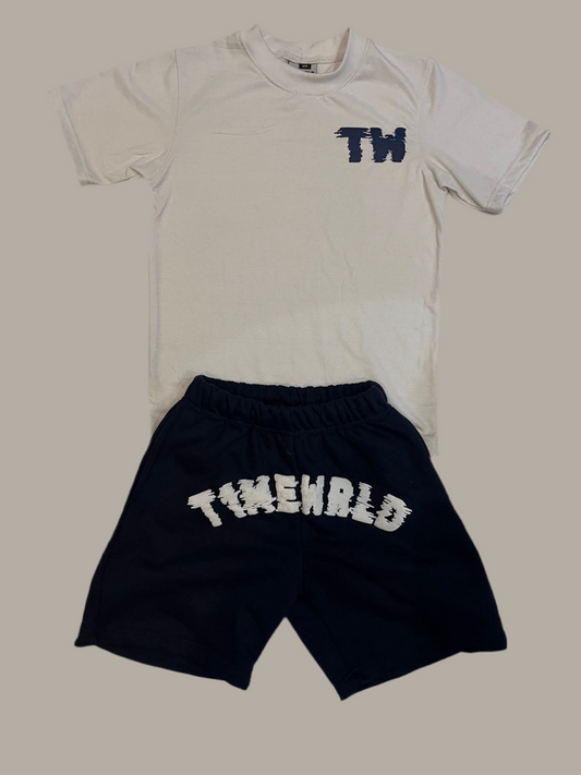 Navy Short Set