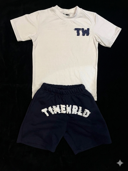 Navy Short Set